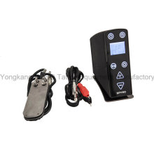 Top Quality LCD Tattoo Power Supply for Tattoo Machine Including Pedal and Clip Cord